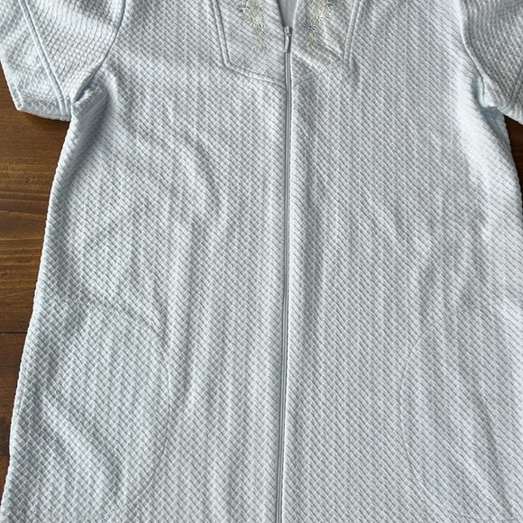 Miss Elaine Short Sleeve Knit Robe Sz M - Picture 6 of 13
